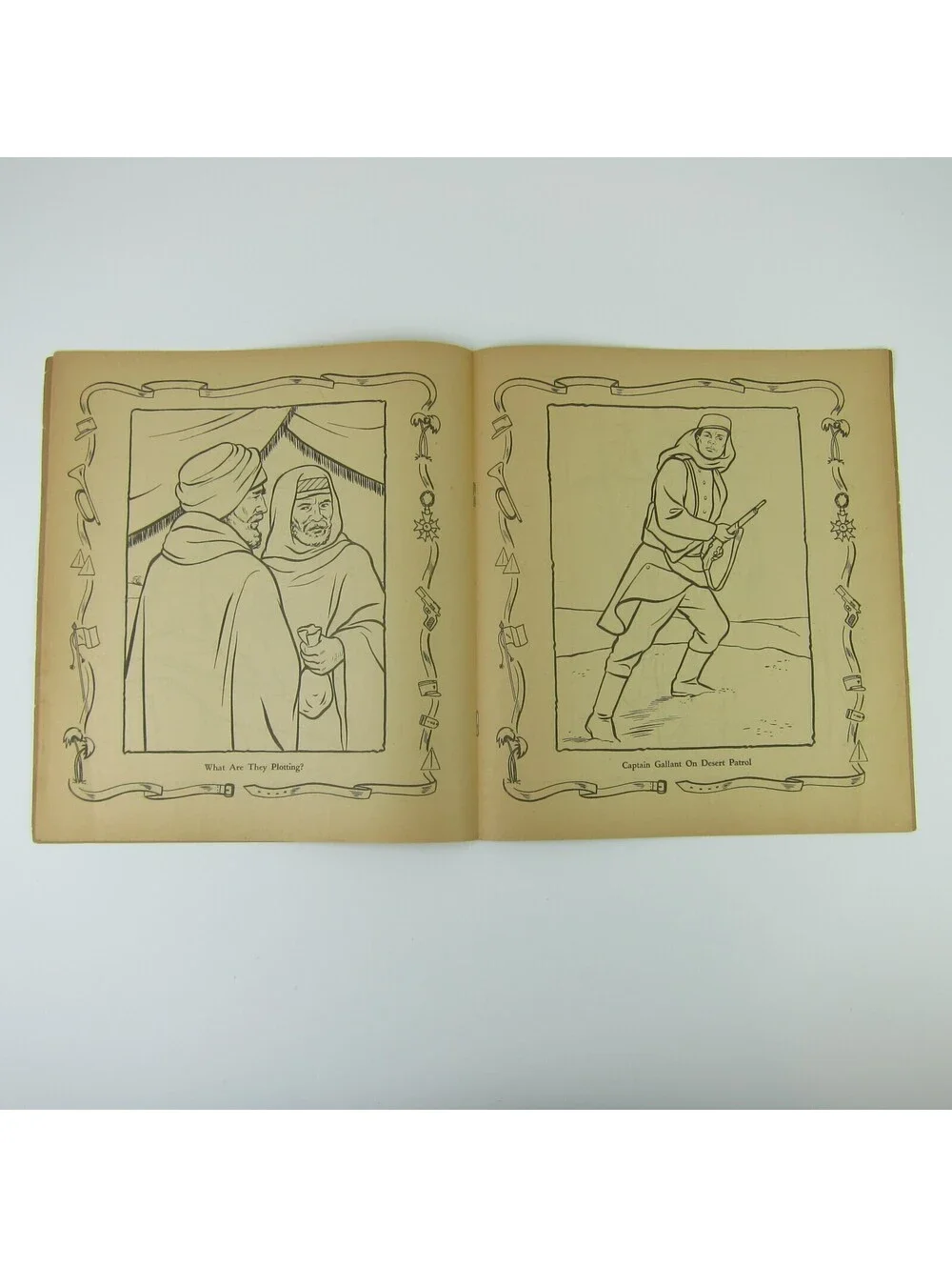 Foreign Legionnaire Coloring Book Abbot #1339 Buster Crabbe & Cuffy Vintage 1956
